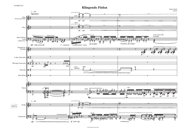 Klingende Fäden für Ensemble (2016) Klingende Fäden für Ensemble (2016)