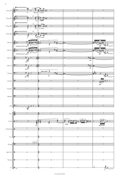 Brassology für Bläserensemble und zwei Percussionisten (2008) Brassology für Bläserensemble und zwei Percussionisten (2008)