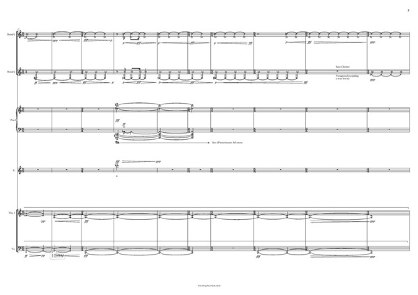 Untitled No. 6 für Flöte/Bassflöte, Klarinette/Bassklarinette, Klavier, Sopran, Violine und Violoncello (2010) Untitled No. 6 für Flöte/Bassflöte, Klarinette/Bassklarinette, Klavier, Sopran, Violine und Violoncello (2010)