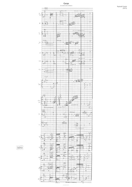 Corps für Klavier und Orchester (2015) Corps für Klavier und Orchester (2015)