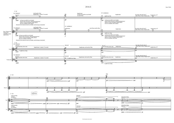 2016-E for Flute, clarinet/bass clarinet, violi & cello (2016) 2016-E for Flute, clarinet/bass clarinet, violi & cello (2016)