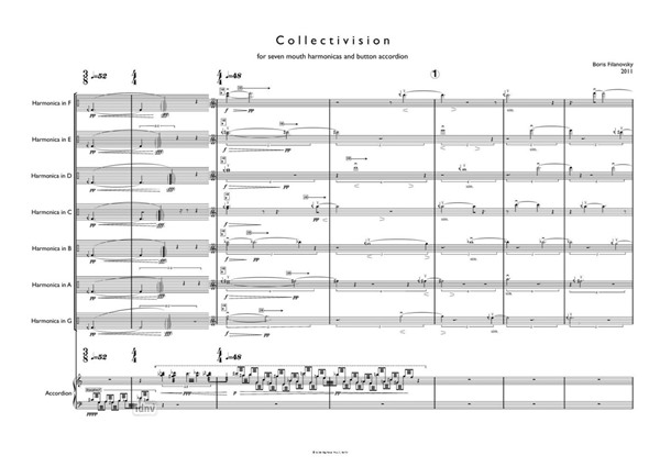 Collectivision für 7 Mundharmonikas und Akkordeon (2011) Collectivision für 7 Mundharmonikas und Akkordeon (2011)
