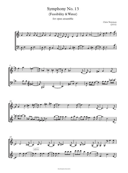 Symphony No. 13 for open ensemble (2016) Symphony No. 13 for open ensemble (2016)