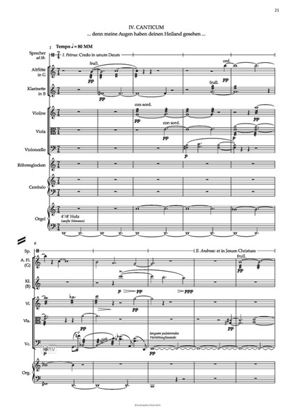 Ex sequi für Sprecher und 10 Instrumente (1995) Ex sequi für Sprecher und 10 Instrumente (1995)