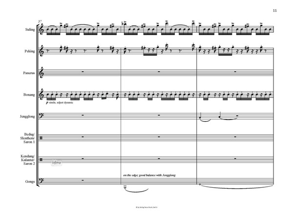 Crosscurrents für 8 Schlagzeuger an Gamelan Degung und Solo Flöte (sundanes.) (2000) Crosscurrents für 8 Schlagzeuger an Gamelan Degung und Solo Flöte (sundanes.) (2000)
