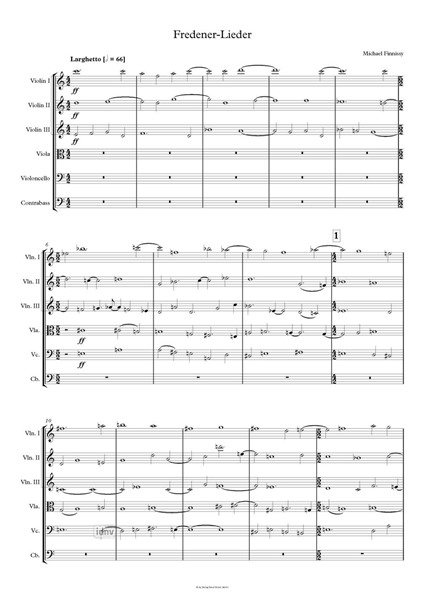 Fredener Lieder für Streichorchester (2015) Fredener Lieder für Streichorchester (2015)