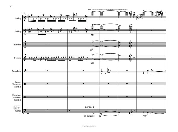 Crosscurrents für 8 Schlagzeuger an Gamelan Degung und Solo Flöte (sundanes.) (2000) Crosscurrents für 8 Schlagzeuger an Gamelan Degung und Solo Flöte (sundanes.) (2000)