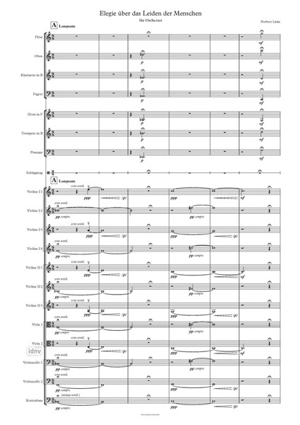 Elegie über das Leiden der Menschen für Orchester Elegie über das Leiden der Menschen für Orchester