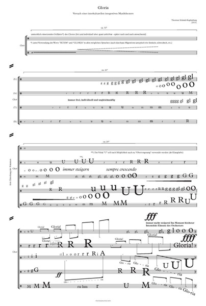 Gloria für Stimmen und Orchester (2016) Gloria für Stimmen und Orchester (2016)