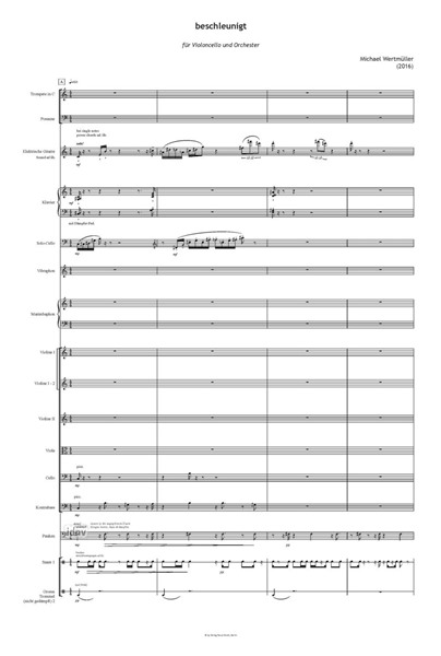 beschleunigt für Violoncello und Orchester (2016) beschleunigt für Violoncello und Orchester (2016)