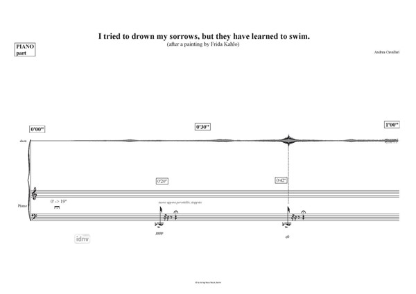 I tried to drown my sorrows, but they have learned to swim für Altflöte, Bassklarinette, Klavier, Violine, Violoncello und Live-Elektronik (2015-16) I tried to drown my sorrows, but they have learned to swim für Altflöte, Bassklarinette, Klavier, Violine, Violoncello und Live-Elektronik (2015-16)