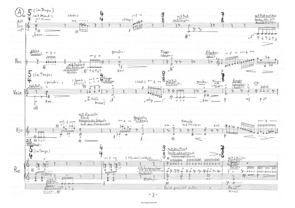 salivation army 19-17 für Jazz-Sängerin (oder Mezzosopran), Altsaxophon, Banjo, Klavier und Percussion salivation army 19-17 für Jazz-Sängerin (oder Mezzosopran), Altsaxophon, Banjo, Klavier und Percussion
