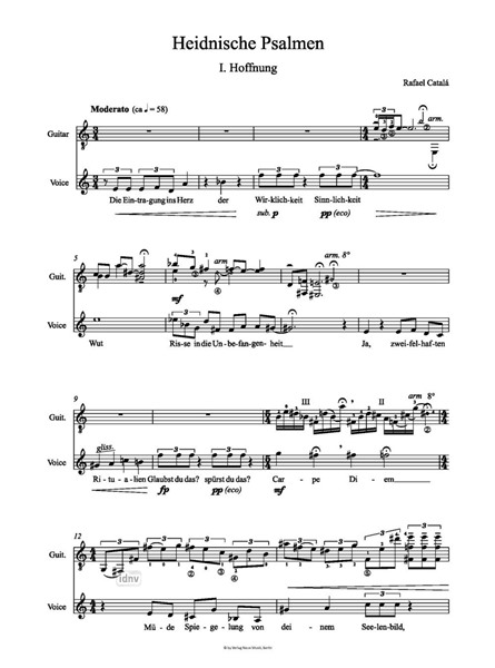 Heidnische Psalmen für Gesang und Gitarre (2002) Heidnische Psalmen für Gesang und Gitarre (2002)
