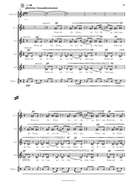 Schnee für Frauenchor, Violoncello und Schlagwerk (2018) Schnee für Frauenchor, Violoncello und Schlagwerk (2018)