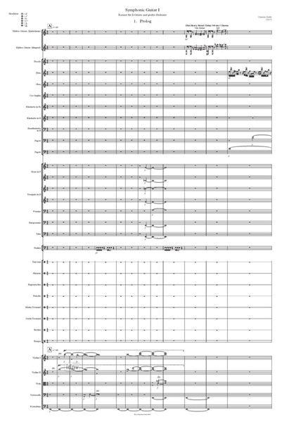 Symphonic Guitar I für E-Gitarre und großes Orchester (2017) Symphonic Guitar I für E-Gitarre und großes Orchester (2017)