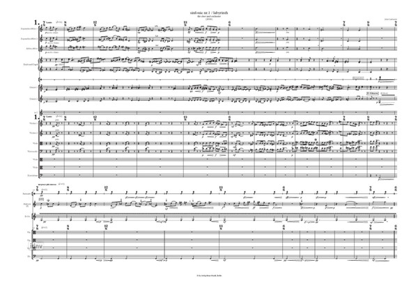 Sinfonie Nr. 1 / Labyrinth für Chor und Orchester (2016) Sinfonie Nr. 1 / Labyrinth für Chor und Orchester (2016)