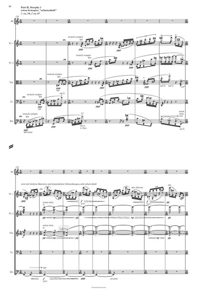 a sei ("… infauste mura …") für 2 Violinen, Bratsche, Cello, Kontrabass und eine Altstimme (2017/23) a sei ("… infauste mura …") für 2 Violinen, Bratsche, Cello, Kontrabass und eine Altstimme (2017/23)