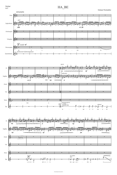 HA_BE für Mezzosopran, Sprecher und Ensemble (2018) HA_BE für Mezzosopran, Sprecher und Ensemble (2018)
