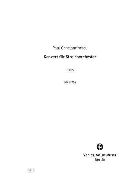 Konzert für Streichorchester (1947) Konzert für Streichorchester (1947)
