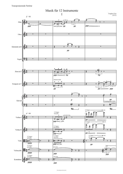Musik für 12 Instrumente (2015) Musik für 12 Instrumente (2015)