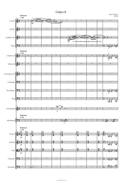 Golpes II für 4 Pauken und Orchester (2015/16) Golpes II für 4 Pauken und Orchester (2015/16)