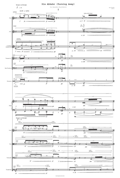 Die Abkehr (Turning Away) für Ensemble (2017) Die Abkehr (Turning Away) für Ensemble (2017)