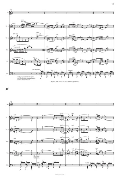 a sei ("… infauste mura …") für 2 Violinen, Bratsche, Cello, Kontrabass und eine Altstimme (2017/23) a sei ("… infauste mura …") für 2 Violinen, Bratsche, Cello, Kontrabass und eine Altstimme (2017/23)