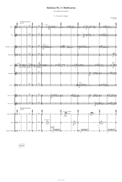 Sinfonie Nr. 3 / Melbourne für Soundfiles und Orchester (2017/18) Sinfonie Nr. 3 / Melbourne für Soundfiles und Orchester (2017/18)