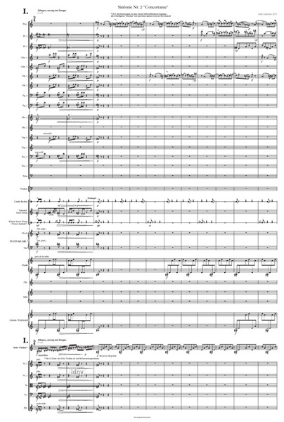 Sinfonie Nr. 2 / Concertante für Solo-Violine und Orchester (2018) Sinfonie Nr. 2 / Concertante für Solo-Violine und Orchester (2018)