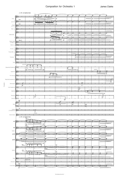Composition for Orchestra 1 für Orchester (1974) Composition for Orchestra 1 für Orchester (1974)