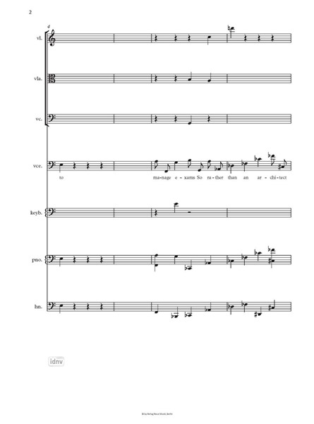 Delivery für Stimme und Ensemble (2018) Delivery für Stimme und Ensemble (2018)