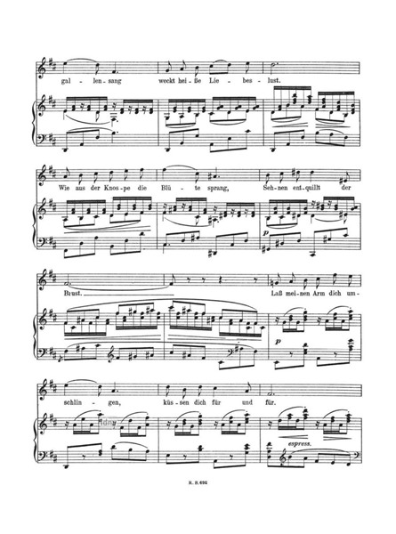 Liebesnacht für hohe Stimme und Klavier Liebesnacht für hohe Stimme und Klavier