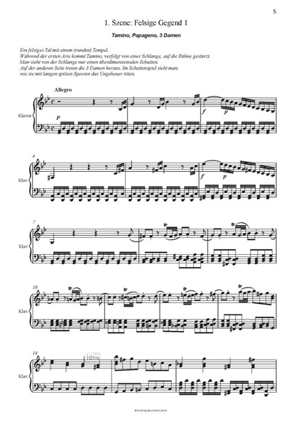 Die Zauberflöte Musikalische Fassung und Textfassung für die Schule eingerichtet von Thomas Buchholz Die Zauberflöte Musikalische Fassung und Textfassung für die Schule eingerichtet von Thomas Buchholz