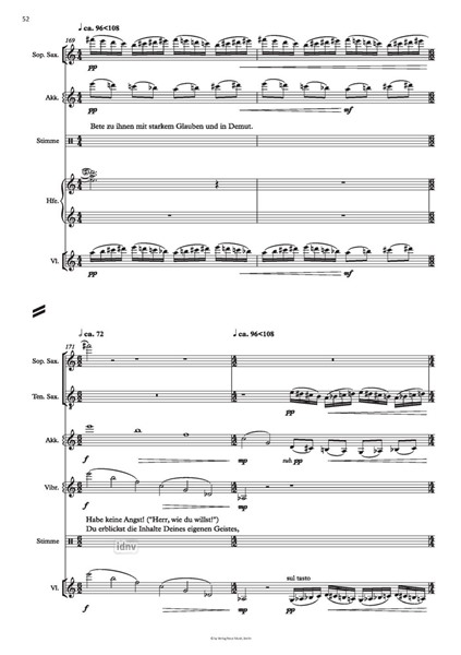 Befreiung durch Hören für Sprecher und 8 Instrumente (2018) Befreiung durch Hören für Sprecher und 8 Instrumente (2018)