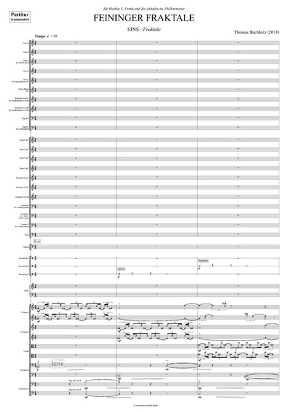Feininger Fraktale für großes Orchester (2018) Feininger Fraktale für großes Orchester (2018)