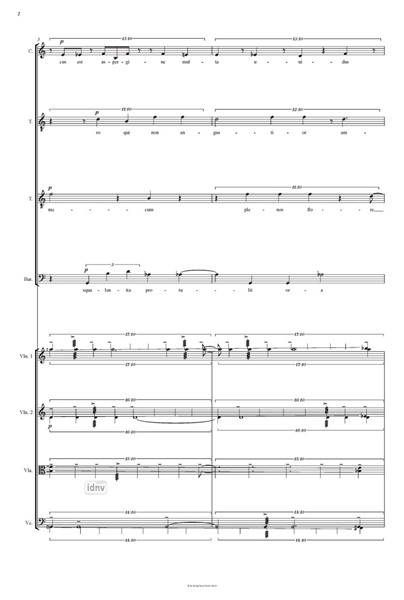 Untitled No. 4 für vier Stimmen (Countertenor, 2 Tenöre, Bariton) und Streichquartett (2007) Untitled No. 4 für vier Stimmen (Countertenor, 2 Tenöre, Bariton) und Streichquartett (2007)