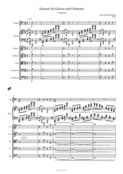 Konzert für Klavier und Orchester (2018) Konzert für Klavier und Orchester (2018)