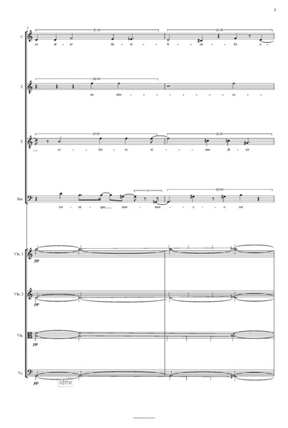 Untitled No. 4 für vier Stimmen (Countertenor, 2 Tenöre, Bariton) und Streichquartett (2007) Untitled No. 4 für vier Stimmen (Countertenor, 2 Tenöre, Bariton) und Streichquartett (2007)