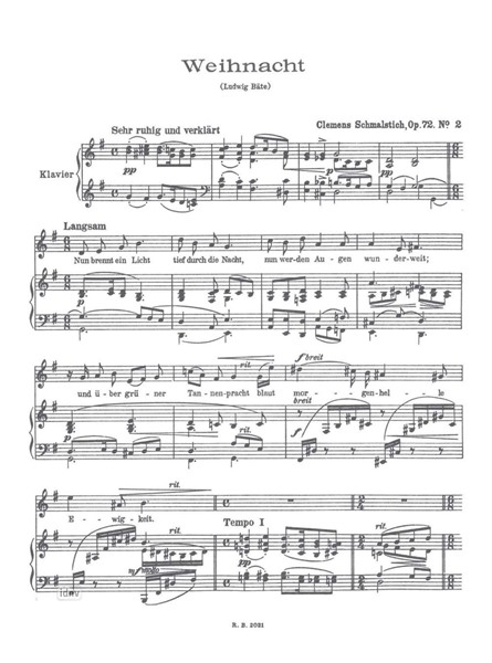 Vier Kinderlieder op. 72 für Gesang und Klavier Vier Kinderlieder op. 72 für Gesang und Klavier