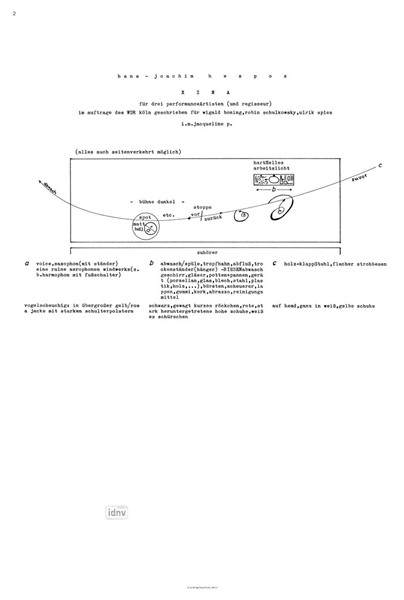 x i n a für drei performanceArtisten (und regisseur) (1987) x i n a für drei performanceArtisten (und regisseur) (1987)