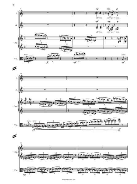 Ich will zornig sein - Psalmen für 8-stimmiges Frauen-Vokalensemble, Viola und Orgel (2019) Ich will zornig sein - Psalmen für 8-stimmiges Frauen-Vokalensemble, Viola und Orgel (2019)