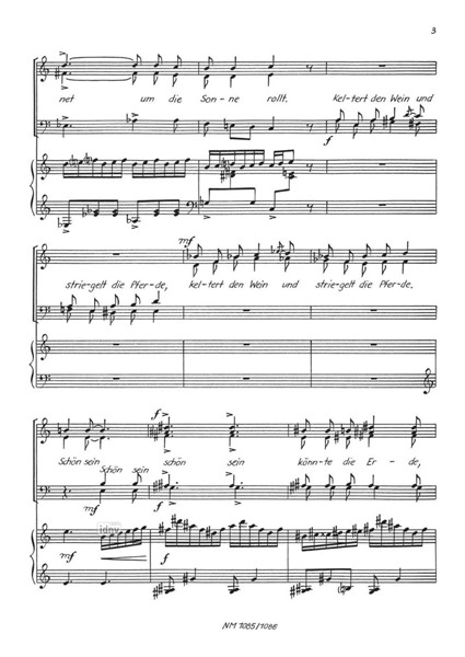 Aufruf für gemischten Chor und Klavier Aufruf für gemischten Chor und Klavier