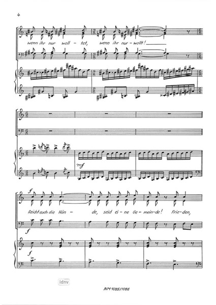 Aufruf für gemischten Chor und Klavier Aufruf für gemischten Chor und Klavier
