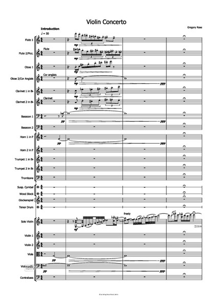 Violin Concerto für Violine und Orchester (2018) Violin Concerto für Violine und Orchester (2018)
