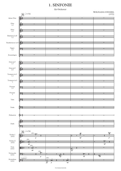 1. Sinfonie für Orchester (1972) 1. Sinfonie für Orchester (1972)
