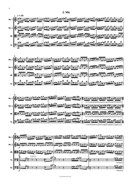 Suite pour cordes für Streichorchester (2016-17) Suite pour cordes für Streichorchester (2016-17)