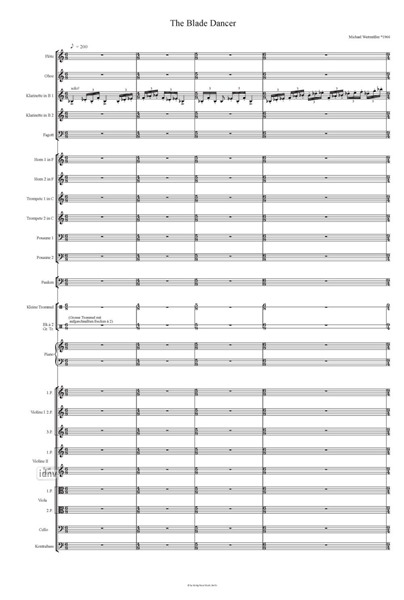 The Blade Dancer für Orchester (2020) The Blade Dancer für Orchester (2020)