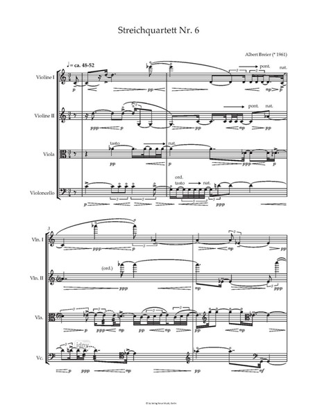 Sechstes Streichquartett (2016) Sechstes Streichquartett (2016)
