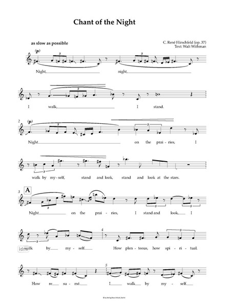 Chant of the Night für Sopran Solo (1991) Chant of the Night für Sopran Solo (1991)