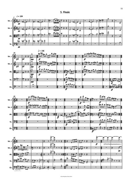 Suite pour cordes für Streichorchester (2016-17) Suite pour cordes für Streichorchester (2016-17)